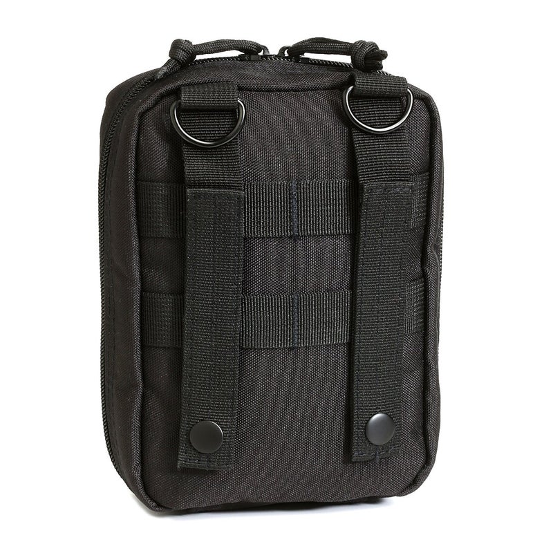 Orca Tactical حقيبة طبية تكتيكية أوركا - حقيبة IFAK ثقيلة الوزن - منظم طبي فارغ للجيش، EMTs، إنفاذ القانون، التخييم، المشي (أسود) - Image 2